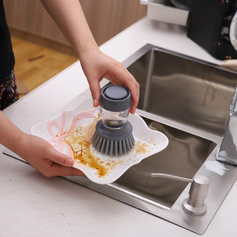 Automatic Liquid Adding Cleaning Brush