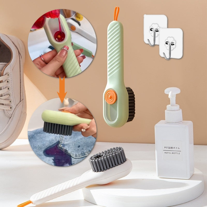 Multifunctional Soft-bristled Shoe Brush Long