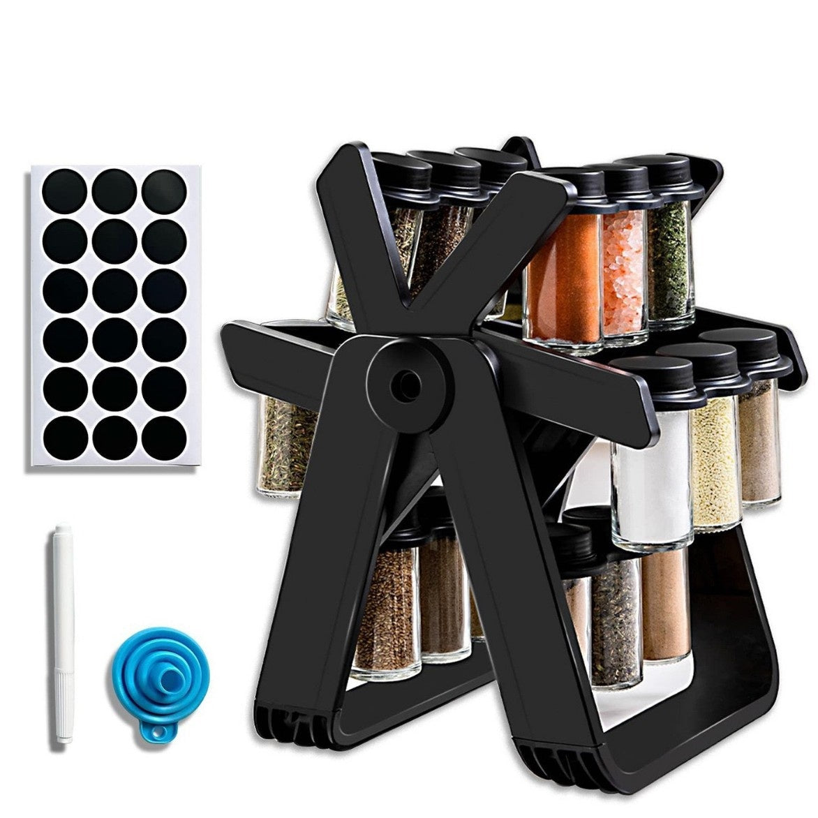 Kitchen Storage Tank Rotating Ferris Wheel Seasoning Rack